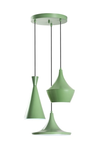 3 suspensions Tom - Menthe - 40 W -  45 x 45 x 19 cm