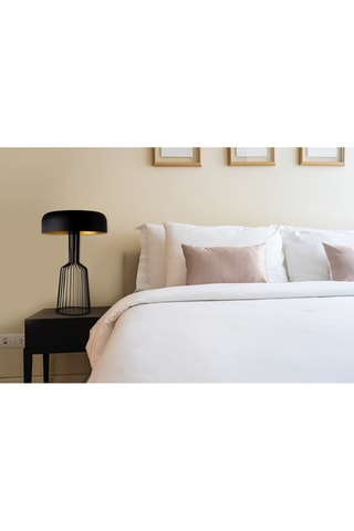 Lampe à poser Fellini - Noir et doré - 100 W