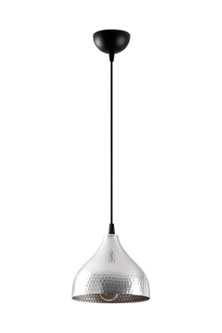 Lampadario Tattoo - Nero e argentato - 40 W