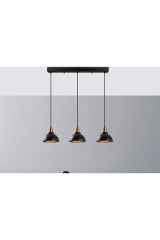 Suspension Varzan - Noir - 3 x 40 W