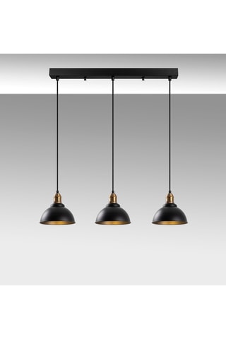 Suspension Varzan - Noir - 3 x 40 W