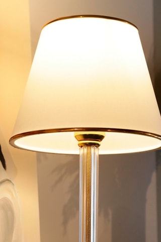 Lampe à poser Ayd - Blanc et doré - 60 W