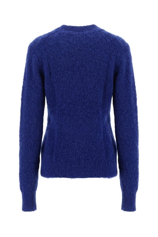 Maglia in kid mohair e lana - Blu