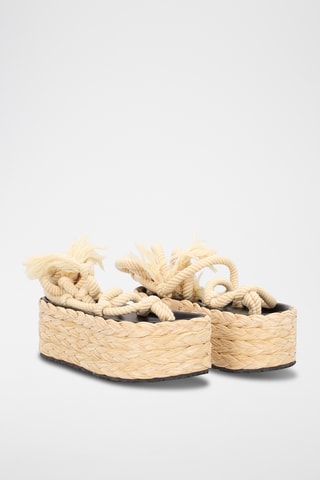 Sandali platform - Beige