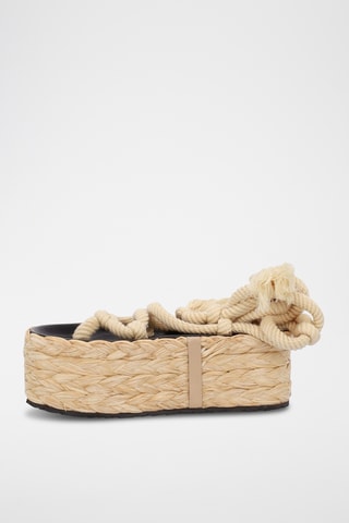 Sandali platform - Beige