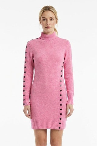 Abito in lana e alpaca - Rosa