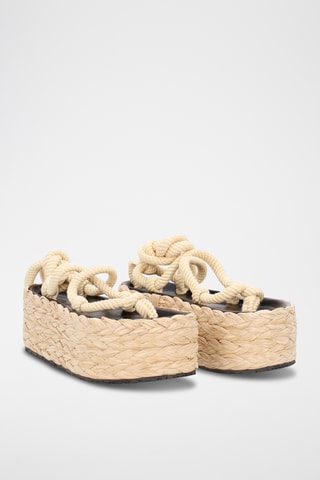 Sandali platform - Beige