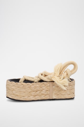Sandali platform - Beige