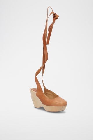 Sabot in pelle di vitello - Beige