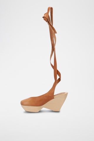 Sabot in pelle di vitello - Beige
