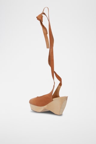 Sabot in pelle di vitello - Beige