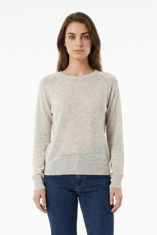 Maglia in alpaca e lana - Grigio chiaro
