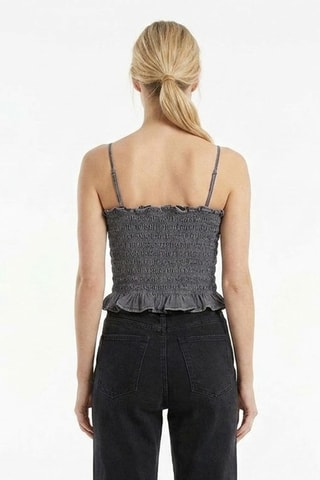 Top in jeans - Grigio scuro