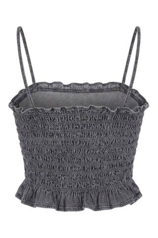 Top in jeans - Grigio scuro