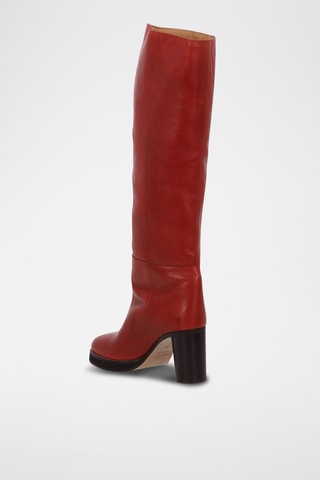 Stivali in pelle di vitello - Rosso