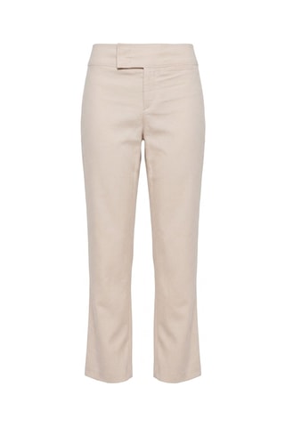 Pantaloni a vita alta - Ecrù