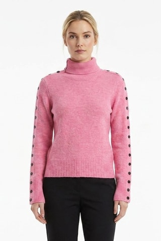 Maglia in alpaca e lana - Rosa