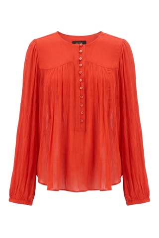 Blusa in seta - Rosso