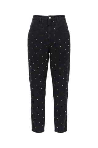 Jeans a vita alta - Nero