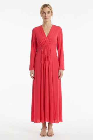 Abito midi in seta - Rosa