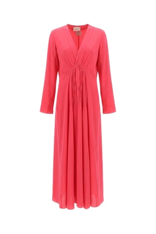 Abito midi in seta - Rosa
