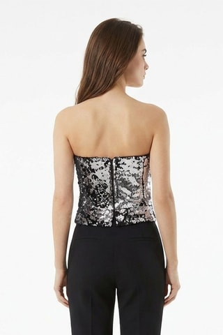 Top bustier - Argentato