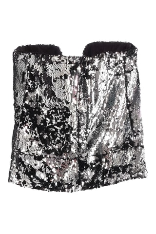 Top bustier - Argentato