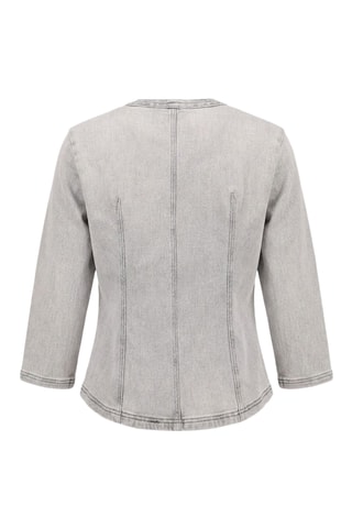 Top in jeans - Grigio chiaro