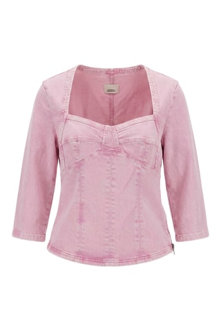 Top in jeans - Rosa chiaro