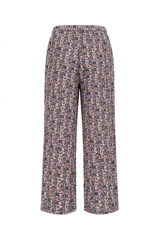 Pantaloni in seta a vita alta - Nero