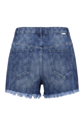 Shorts in jeans a vita alta - Blu