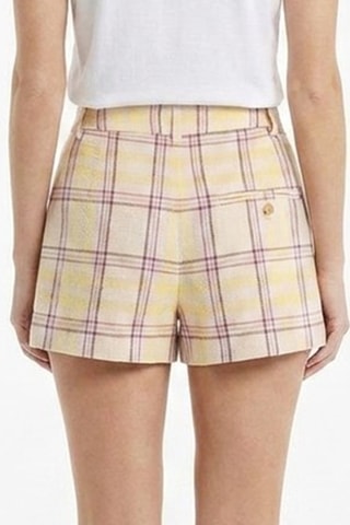 Shorts in lino - Giallo
