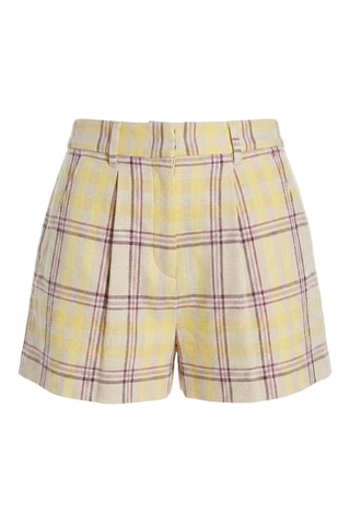Shorts in lino - Giallo