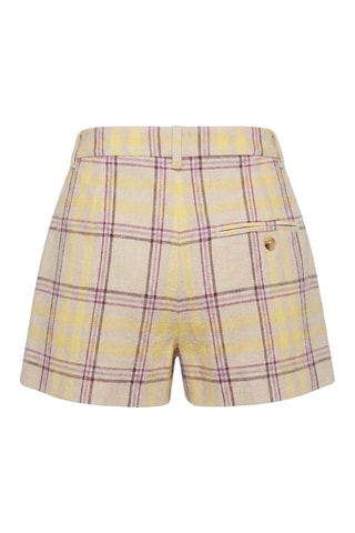 Shorts in lino - Giallo