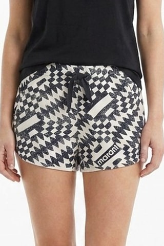 Shorts - Ecrù e nero