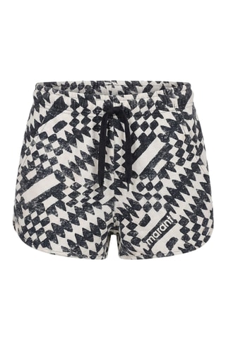 Shorts - Ecrù e nero