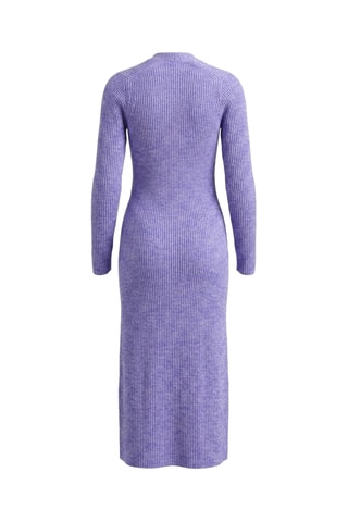 Abito a tubino in lana merino - Viola