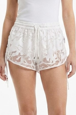 Shorts in seta - Bianco