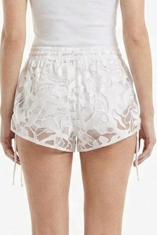 Shorts in seta - Bianco