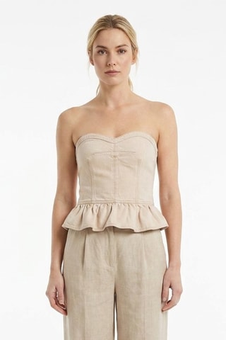 Top bustier - Ecrù