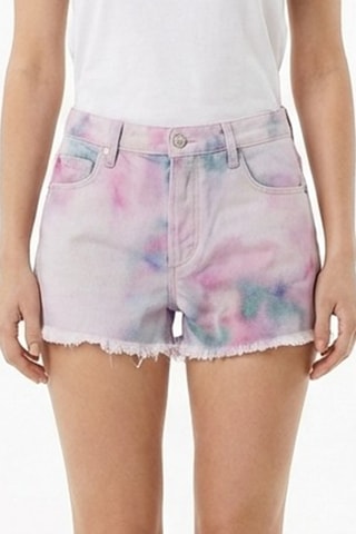Shorts tie and dye in jeans - Multicolore
