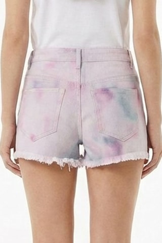 Shorts tie and dye in jeans - Multicolore