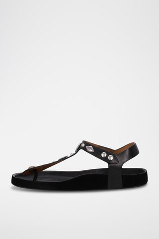 Sandali in pelle - Nero