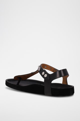 Sandali in pelle - Nero