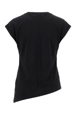 Top in lino - Nero