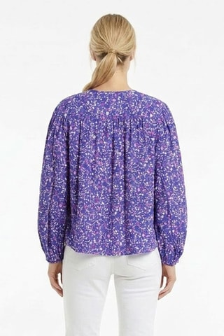 Blusa in seta - Blu
