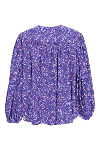 Blusa in seta - Blu