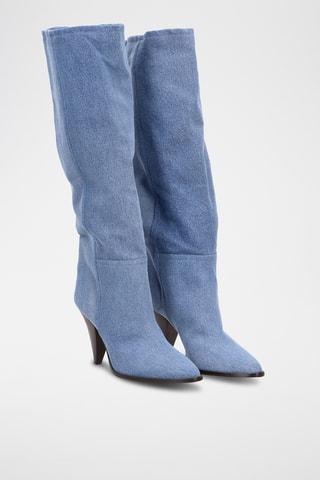 Stivali in jeans - Azzurro