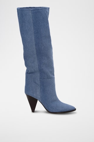 Stivali in jeans - Azzurro