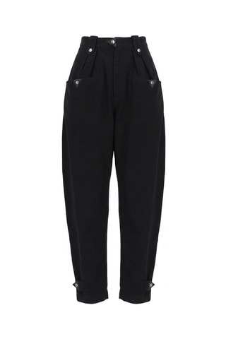 Pantaloni a vita alta - Nero